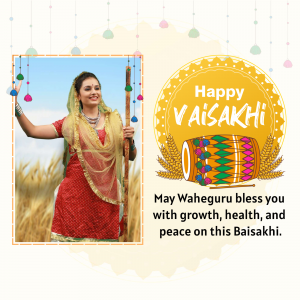 Baisakhi Wishes ad template