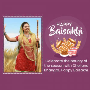 Baisakhi Wishes marketing poster