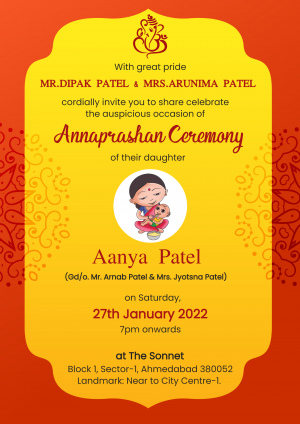 Mundan Ceremony (Invitation) Instagram Post template