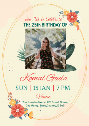 Birthday Invitation flyer