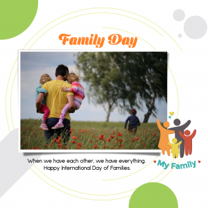 Happy Family Day marketing poster