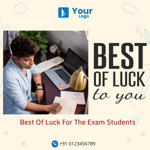 Student Exam Wishes Facebook Poster