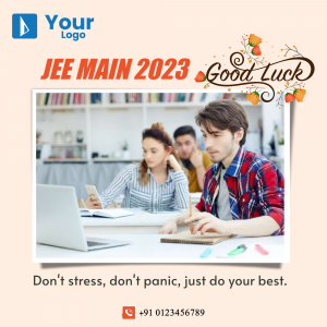 Best Of Luck For Exam facebook ad banner