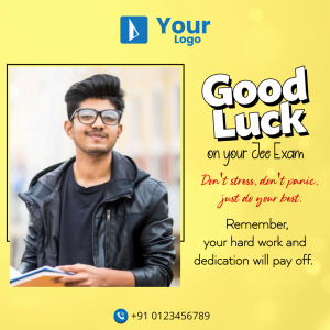 Best Of Luck For Exam facebook template