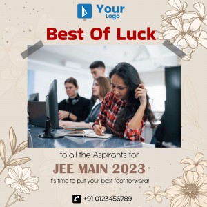 Best Of Luck For Exam Social Media template