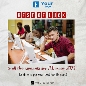 Best Of Luck For Exam flyer