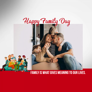 Happy Family Day Instagram banner