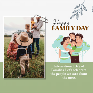 Happy Family Day facebook ad banner