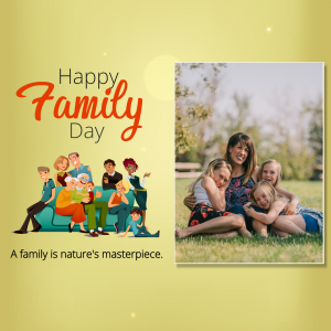 Happy Family Day marketing flyer