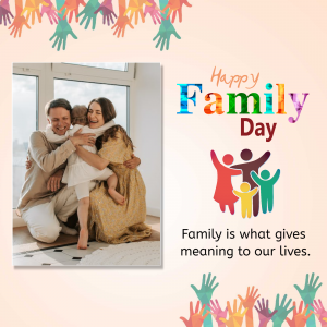 Happy Family Day Social Media poster