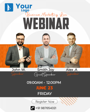 Webinar Template poster Maker