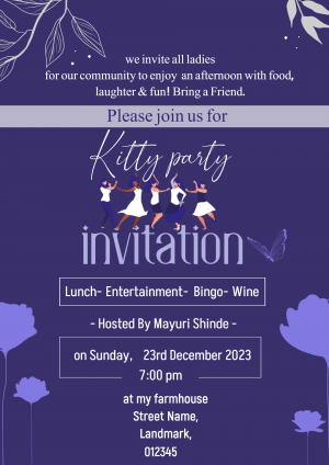 Kitty Party Invitation image