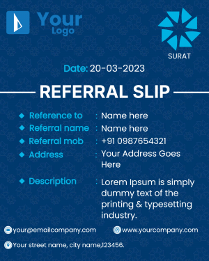 Referral slip Instagram banner