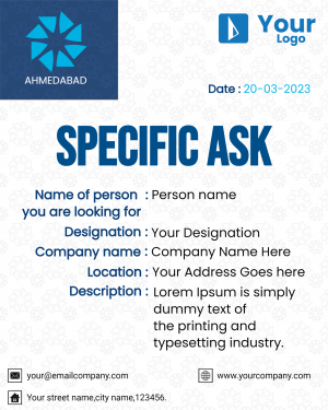 Specific Ask poster