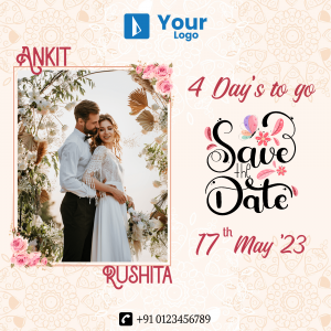 Save The Date advertisement template