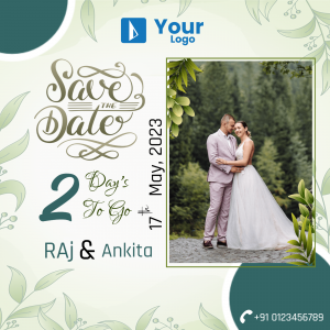 Save The Date ad template