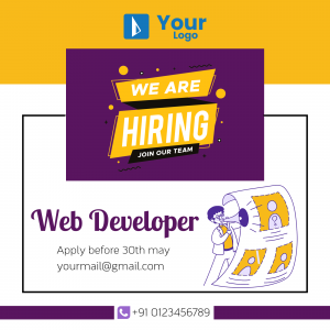 We are Hiring ad template