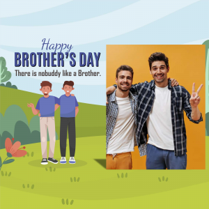 Brother's Day advertisement template