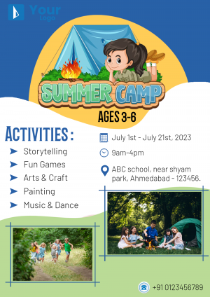 Summer Camp Social Media template