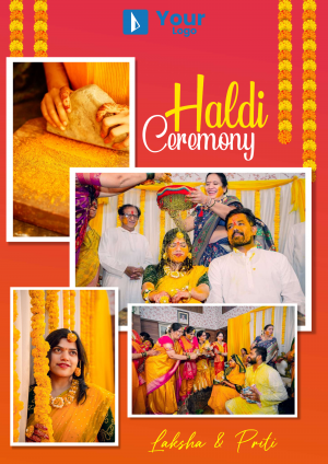 Haldi poster Maker