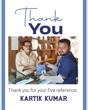 Thank You Reference flyer