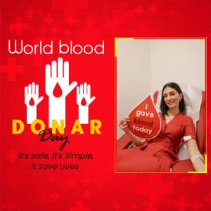 World Blood Donor Day Templates advertisement template