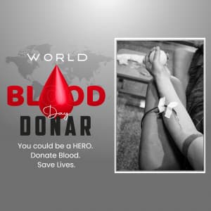 World Blood Donor Day Templates ad template