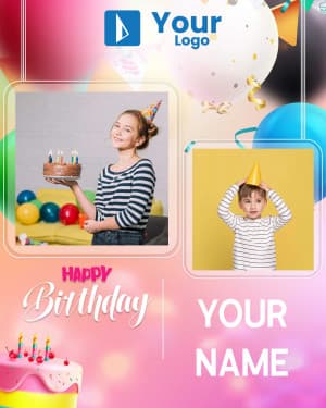 Birthday Status Instagram flyer