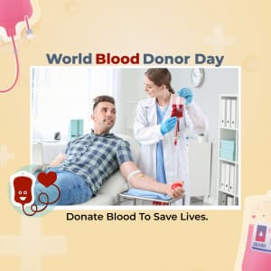 World Blood Donor Day Templates greeting image