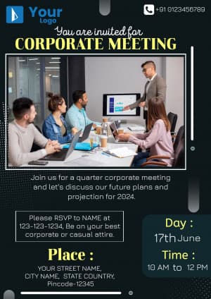 Meeting creative template