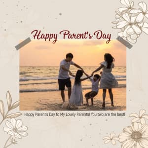 National  Parent's day Templates Social Media template