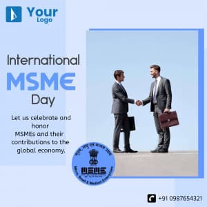 World MSME Day advertisement template