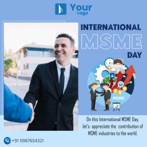 World MSME Day ad template