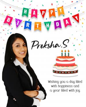 Birthday Poster advertisement template