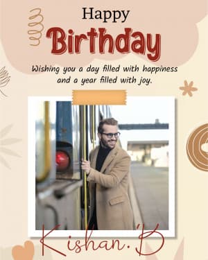 Birthday Poster ad template