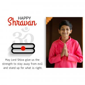 Shravan  Wishes Templets ad template