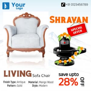 Shravan Offers marketing flyer