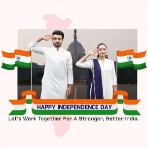 Independence Day Wishes Templates marketing poster