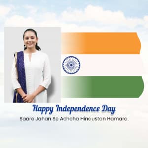 Independence Day Wishes Templates Social Media poster