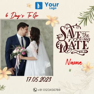 Save The Date marketing poster