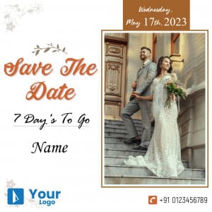 Save The Date Social Media poster