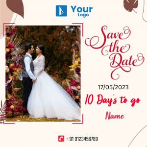 Save The Date creative template