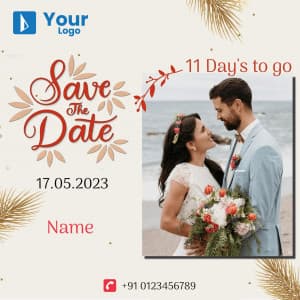 Save The Date whatsapp status template