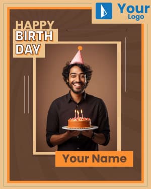 Birthday Status Instagram Post template