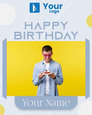 Birthday Status facebook ad banner