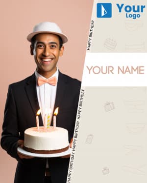 Birthday Status Social Media template