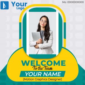 Welcome Employee advertisement template