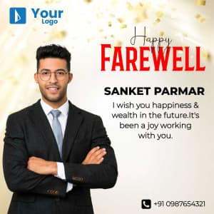 Happy Farewell advertisement template