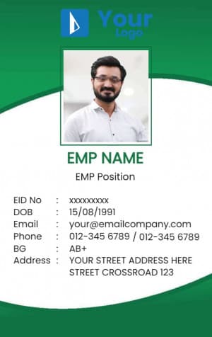 ID CARD custom template