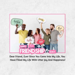 Friendship Day Wishes Template facebook ad banner